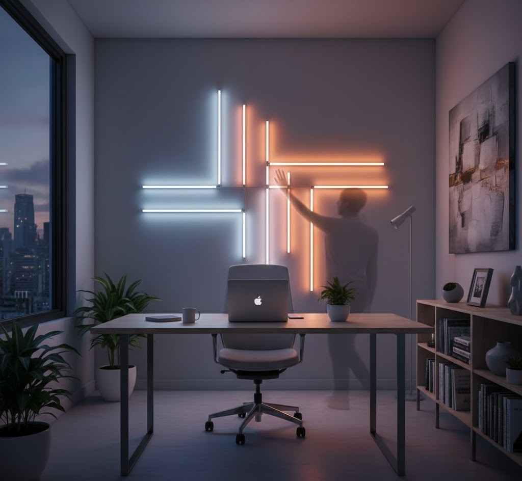 Minimalist ceiling installation